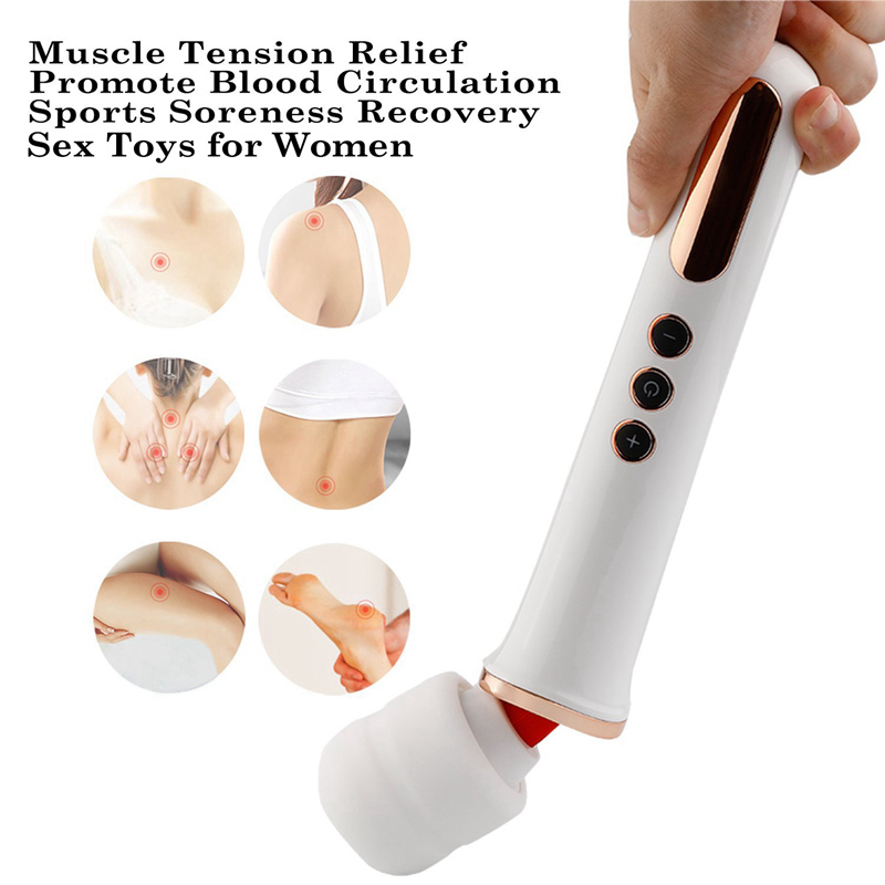 5 Speeds 10 Frequency Strong Vibration AV Stick Body Massager for Female