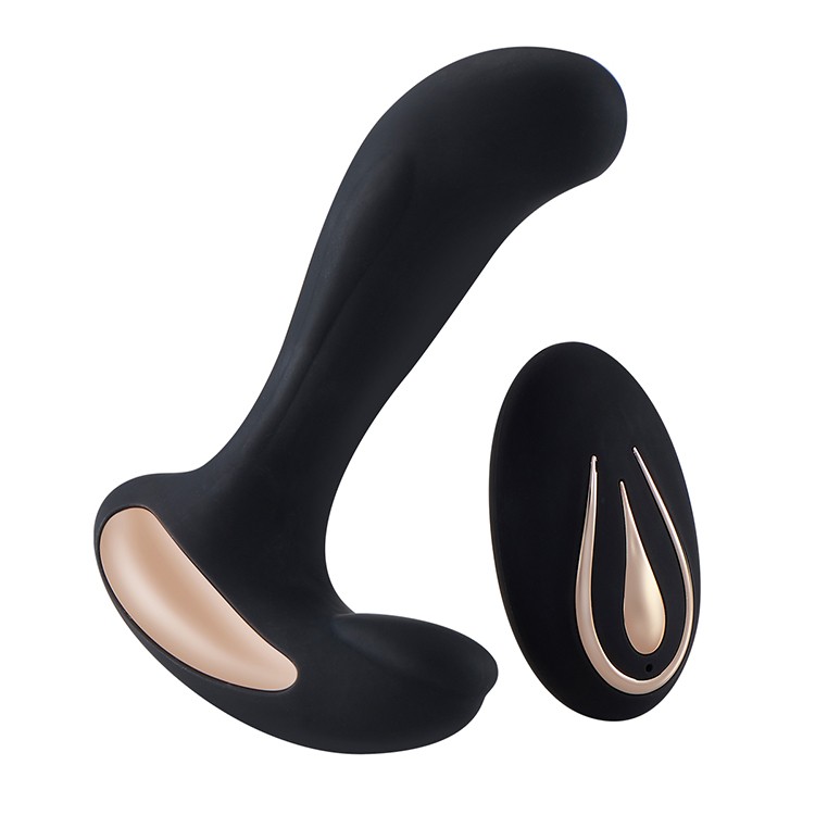 Double 12 Frequency Vibration Prostate Massage With Remote Control Electric Prostate Massager Anal Plug For Men