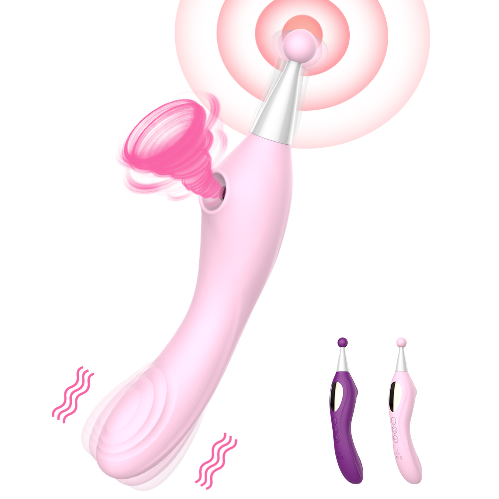 3 in 1 Vibrator,10 Frequencies Orgasm G Spot Clitoris Stimulator Nipple Sucking Massager Sex Toys for Women