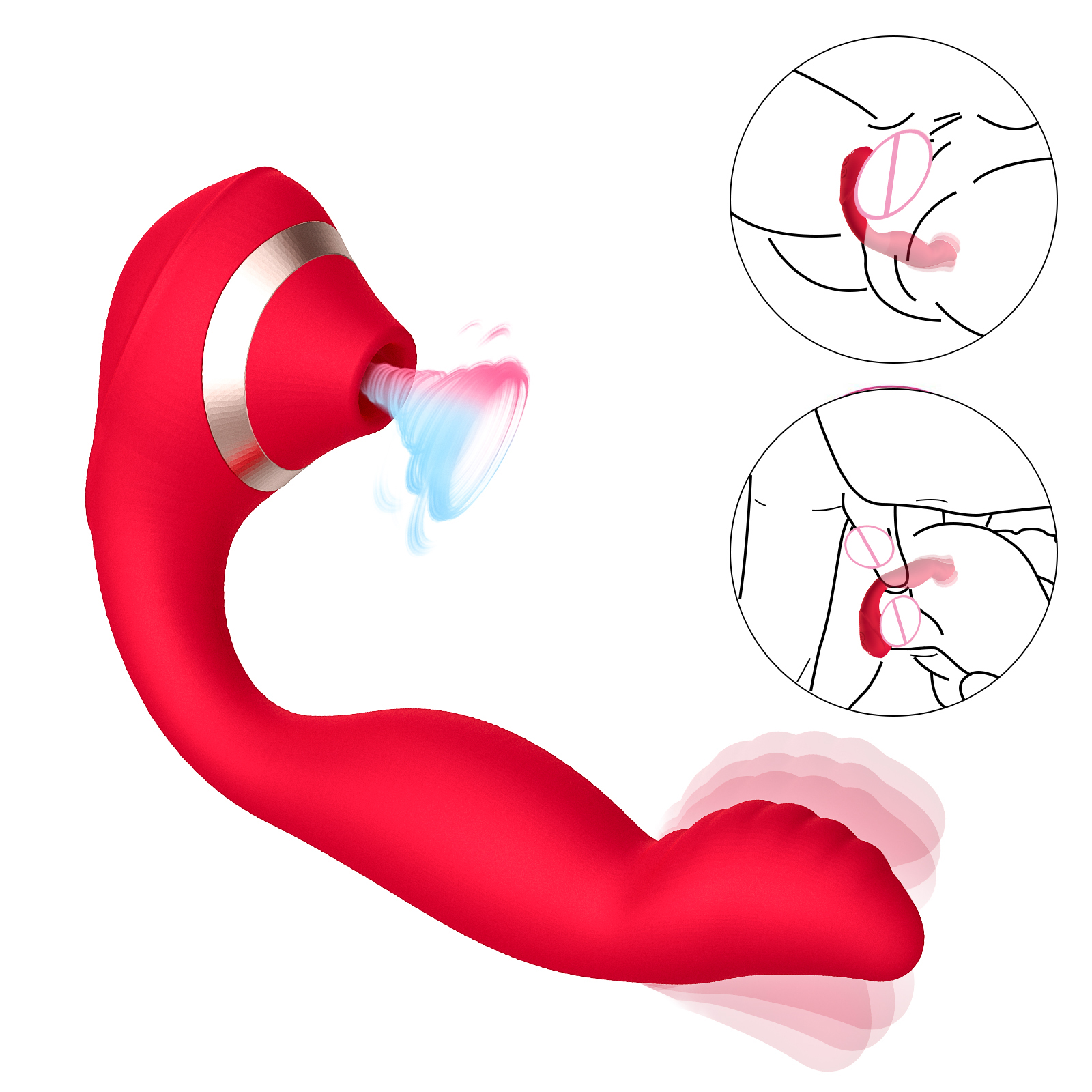 10 Vibration Modes Clitoral Stimulator Nipple Sucker Massage USB Rechargeable Sex Toys for Women