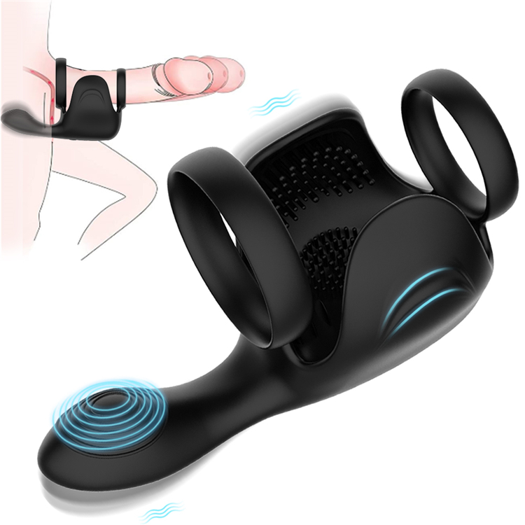 3 in 1 Penis Trainer with 10 Vibration Modes Glans Exerciser Sex Toys for Men