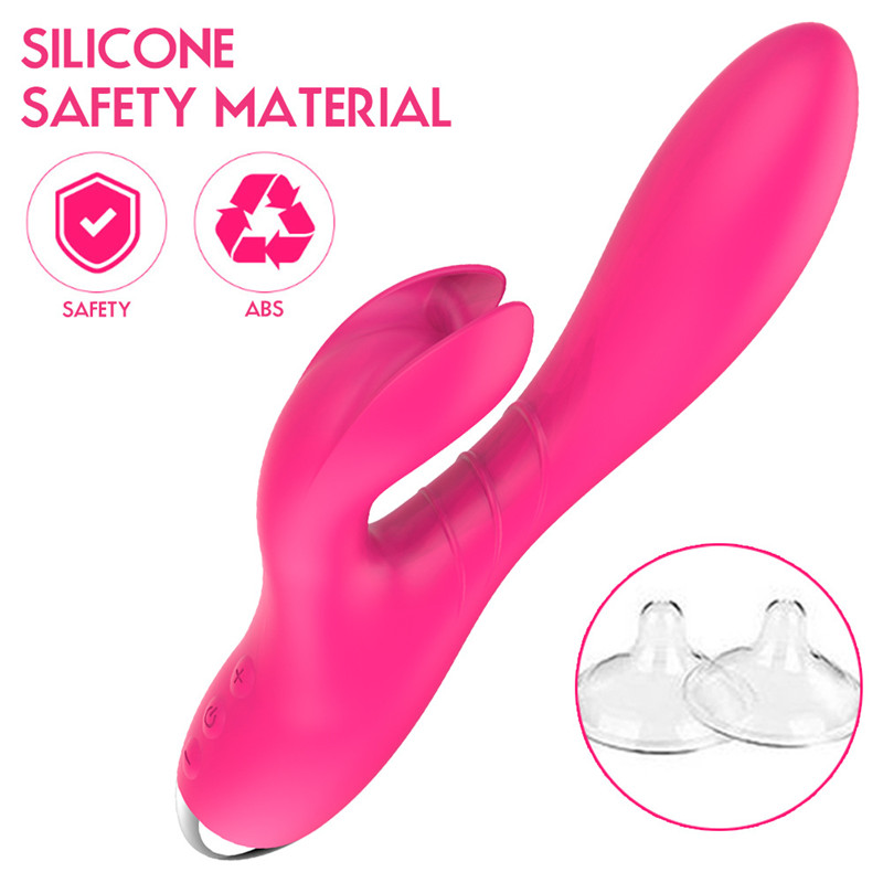 Bunny Vibrator For Stimulating G-spot 10 Modes Waterproof Rabbit Vibrating Sex Toy for Women