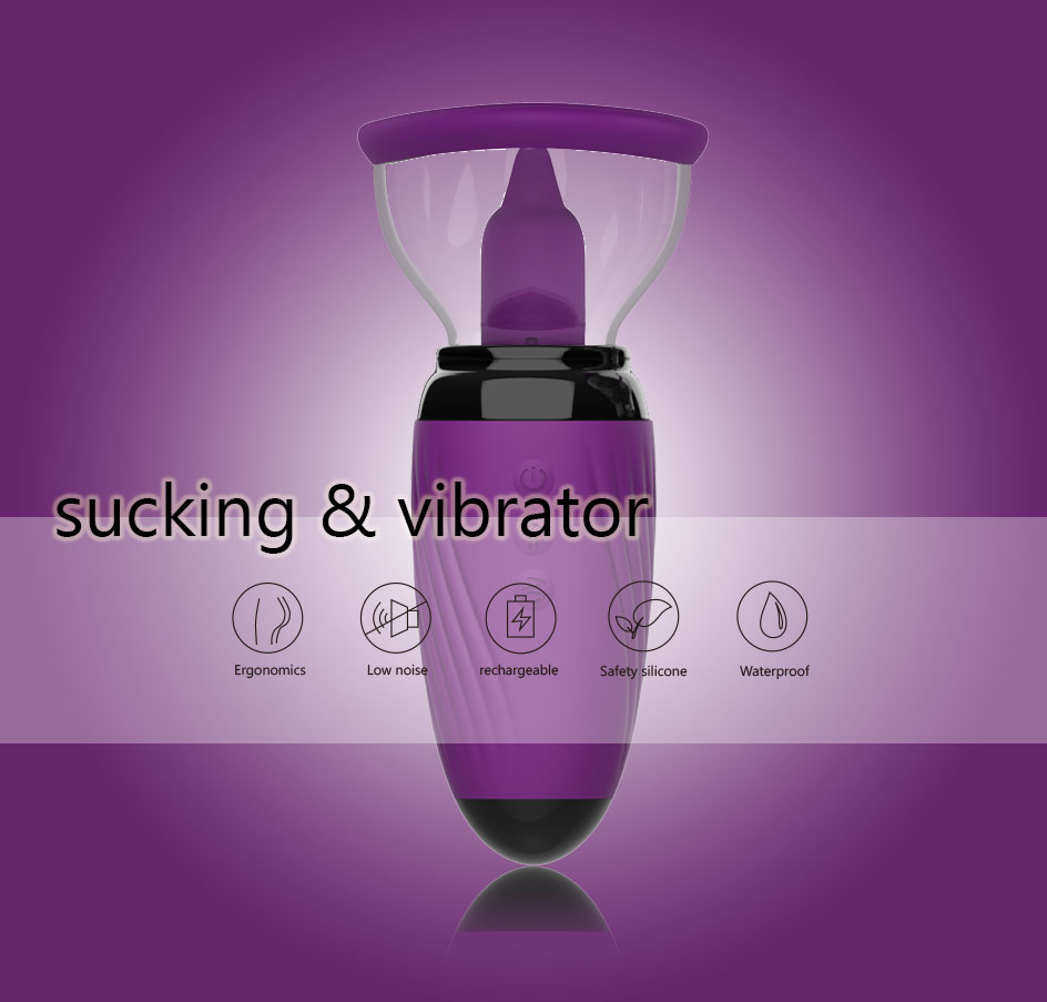 Powerful 10 Frequencies Patterns Vibrating Sucking Vibrator for Couples