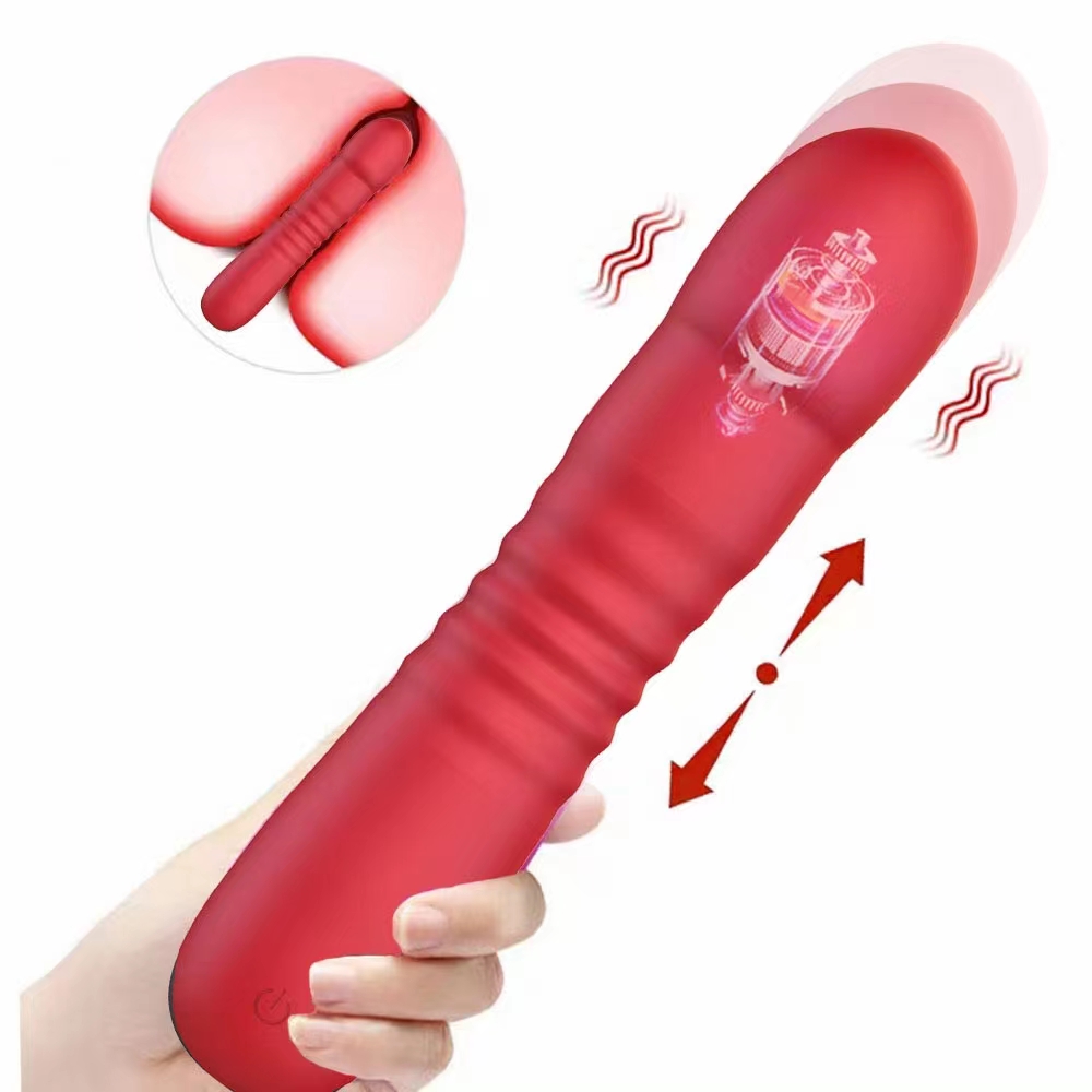 New 10 Frequency Telescopic Vibration G spot Vibrator for couples