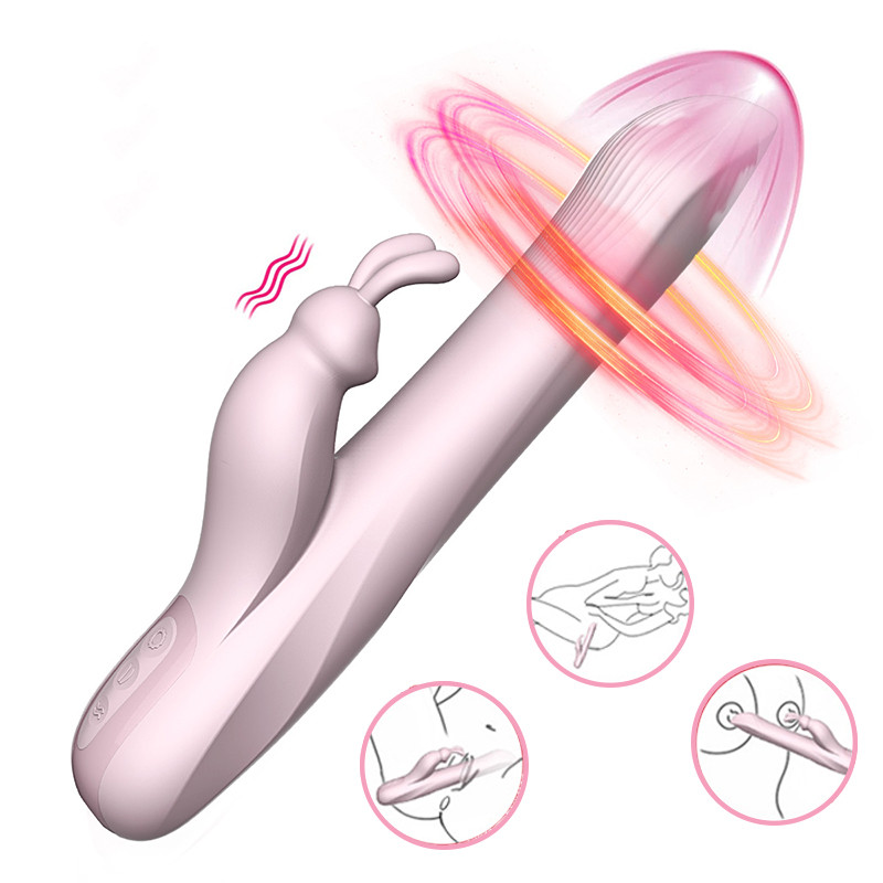 3 in1 Heating Vibrators with 9 Vibration modes Rabbit vibrator for couples